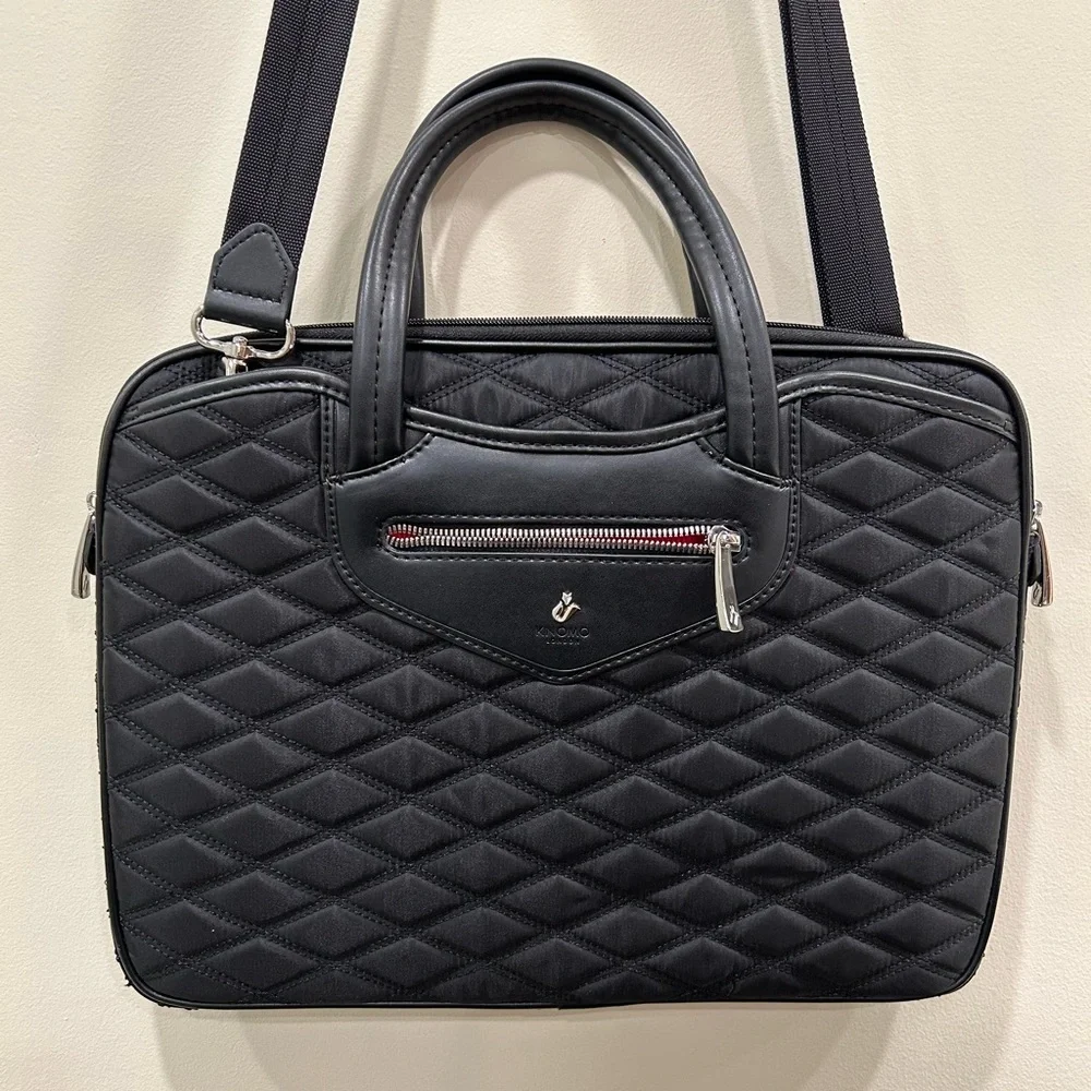 Knomo Laptop Bag - Black Quilted